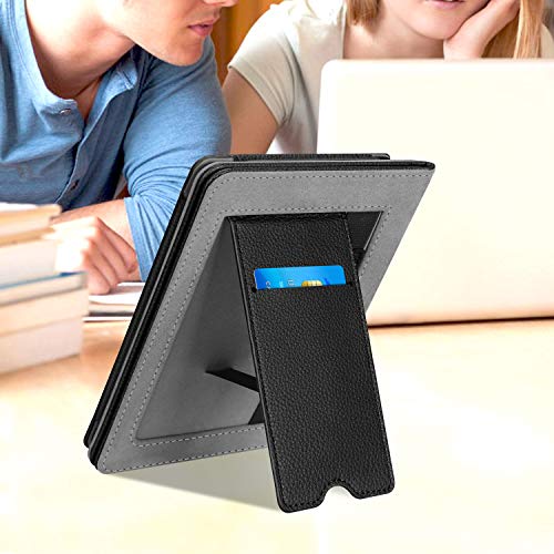 Fintie Stand Case for 6" Kindle Paperwhite 10th Gen 2018, Black - color: Black