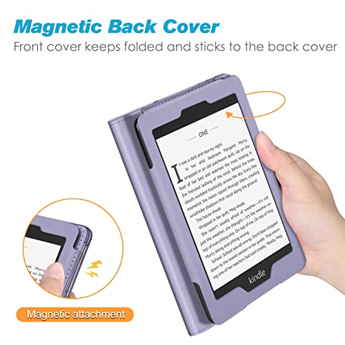 Fintie Stand Case for 6" Kindle Paperwhite 10th Gen 2018, Lilac Marble - color: lilac marble