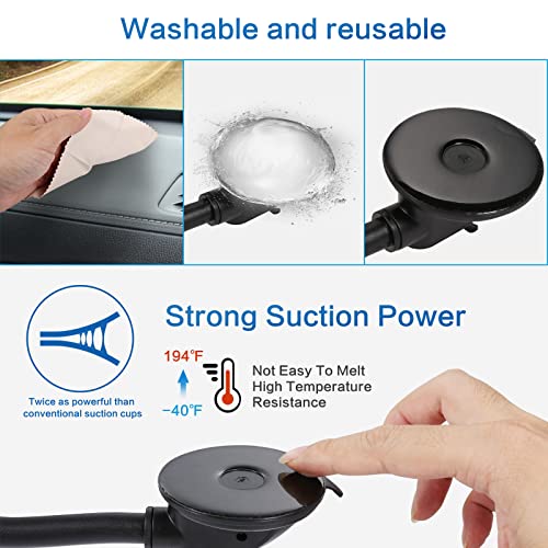 Car Dashboard Tablet Holder, Gooseneck Car Dash Tablet Mount Suction