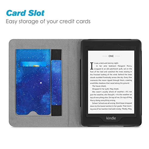 Fintie Stand Case for 6" Kindle Paperwhite 10th Gen 2018, Starry Sky - color: starry sky