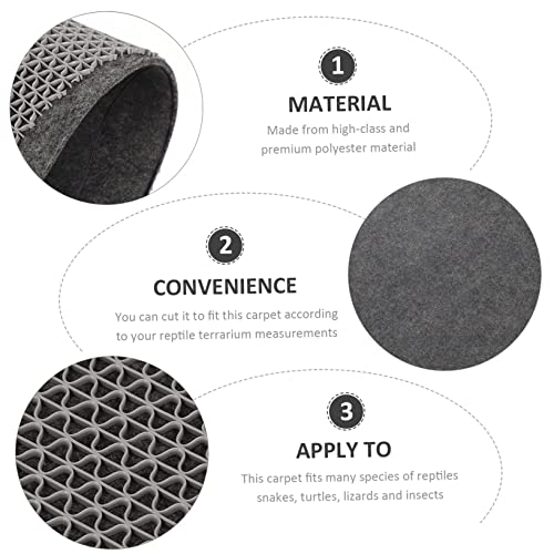 YARNOW Thick Reptile Carpet Snake Lizard Turtle Bedding Pad for Terrarium Cage Pet Bedding Substrate Liner