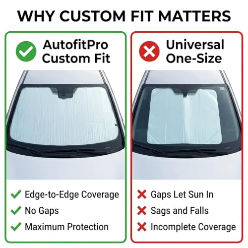 Custom Fit Automotive Reflective WindShield Sunshade for 2014 2015 2016 2017 2018 2019 Toyota Corolla Sedan
