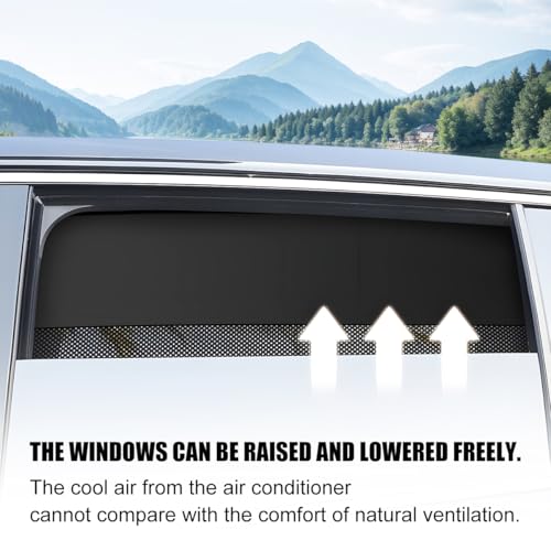 Car Window Shades, 2PCS Block Light Magnetic Vehicle Side Rear Window Covers, UV Protection Automotive Sun Shade Privacy Curtains, Universal for Automobile Sedan Truck - size: Rear Window Covers
