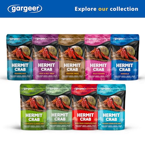 Gargeer 4oz Hermit Crab Mineral Supplement. Using Premium Ingredients ONLY, You Will Now Promote Optimal Growth, Exoskeleton Formation, and Support The Molting Process. Enjoy! - size: 4 Ounce (Pack of 1), style: Minerals
