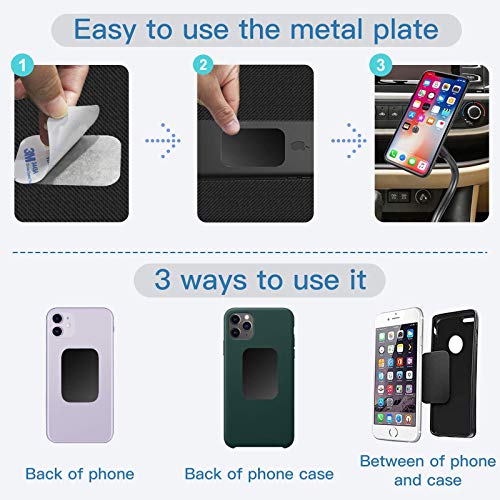 OWLKELA 10 Pcs Mount Metal Plate, Black - color: Black