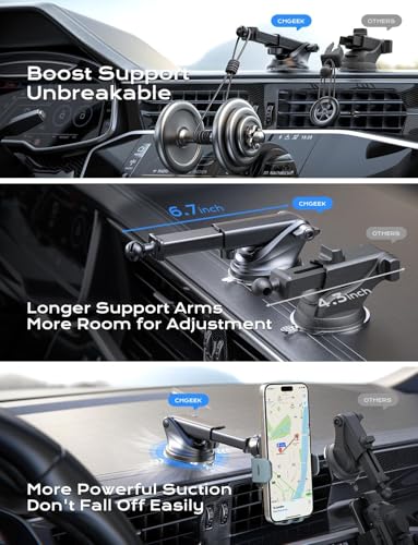 Wireless Car Charger, 15W Fast Charging Auto Clamping Car Charger Phone Mount Phone Holder fit for iPhone 15 14 13 12 11 Pro Max Xs, Samsung Galaxy S24 Ultra S23 S22 S21, S20, S10+, Green