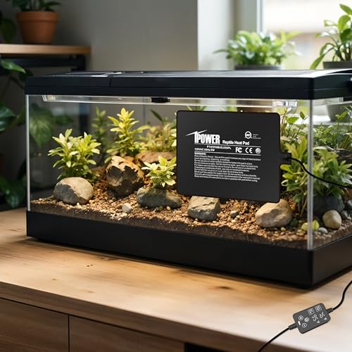 iPower 6 by 8 Inch 8W Reptile Heating Pad with Adjustable Thermostat, Under Tank Warmer Terrarium Heat Mat for Turtles/Snakes/Lizards/Frogs, 2 Pack - size: 6" x 8", style: 2 Pack Heat Pad - New