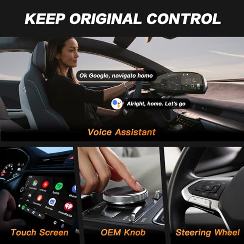 KALOS Android Auto Wireless Adapter,Convert Factory Wired to Wireless,Instant Connection,Plug & Play, Auto-Connect,Compatible with Android 11+ & Cars from 2015