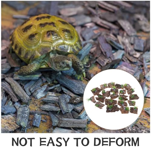 Sosoport 20pcs Natural Cork Bark for Terrarium Reptile Tank Background Tree Bark Hide Platform for Snakes Lizards Turtles Stable Climbing and Hiding Aquarium Decoration