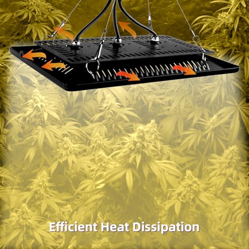 CANAGROW Waterproof Plant Light, Outdoor Grow Light, Sunlike Full Spectrum COB LED Grow Lamp, Refugium Light for Saltwater Aquarium, No Noise, Heating Lamps for Plants Seeding Veg Blooming Fruiting - size: 3 White - 300W