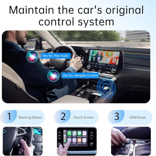 Wireless CarPlay Adapter (Grey) - color: Grey