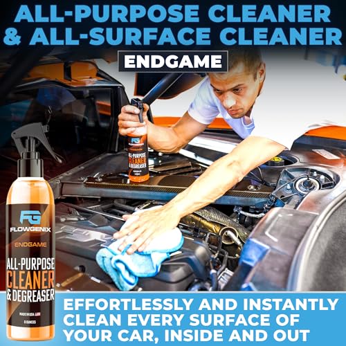 Grand Slam 4-Pack Includes Waterless Car Wash Spray + Instant Car Scratch Remover Repair + Streak Free Window and Glass Cleaner + All Purpose Cleaner for Auto Detailing, 2 Microfiber Towels - color: Grand Slam 4-Pack