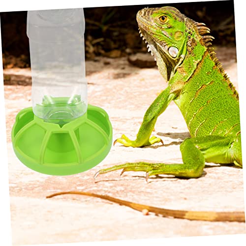 BESTonZON 2-Pack Reptile Feeding Dish Water Bowl Set Plastic Tortoise Food Holder Drainage Suitable for Lizards Bearded Dragons and Aquatic Pets