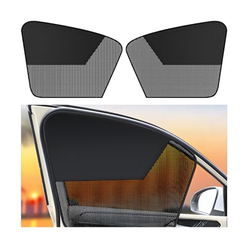 Car Window Shades, 2PCS Block Light Magnetic Vehicle Side Front Window Covers, UV Protection Automotive Sun Shade Privacy Curtains, Universal for Automobile Sedan Truck - size: Front Window Covers