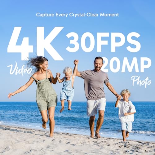 AKASO Brave 4 Action Camera 4K30fps with 128GB MicroSD Card Bundle