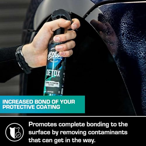 Ethos Detox - Ceramic Coating Prep Spray, Panel Wipe, Glass Cleaner - Prep Ceramic Coating, Wax, or Sealant - Multi-Purpose Formula - Leaves Nothing But the Shine - size: 16 Fl Oz (Pack of 1)