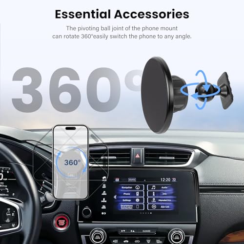 Car Phone Holder Compatible with Honda CRV 2017-2022 Accessories 5/7-inch Screen Fixed Clip, Magnet Cell Phone Mount - size: compatible with Honda CRV 2017-2022