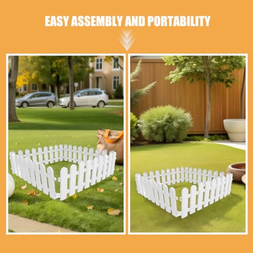 4pcs Plastic Tortoise Fence Outdoor Enclosure Panels 50cm Long X 20cm High Animal Barrier for Reptile Playpen and Small Animal Exercise in Garden