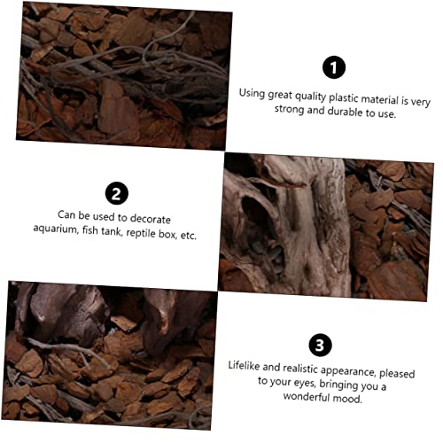 1pack Reptiles Box Pine Bark Landscaping Material Pack of Fine Polished Adornment for Terrarium Decor Safe for Reptiles Adds Natural Beauty to Habitat Present for Enthusiasts