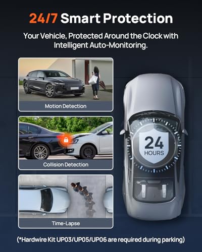 70mai 4K Dash Cam Front and Rear, 4K+1080P Dual STARVIS 2 Car Dash Camera for Cars, 4G LTE Remote Access, AI Motion Detection, WiFi 6, 5 GPS, 24H Parking Mode, HDR Night Vision, Voice Control, ADAS