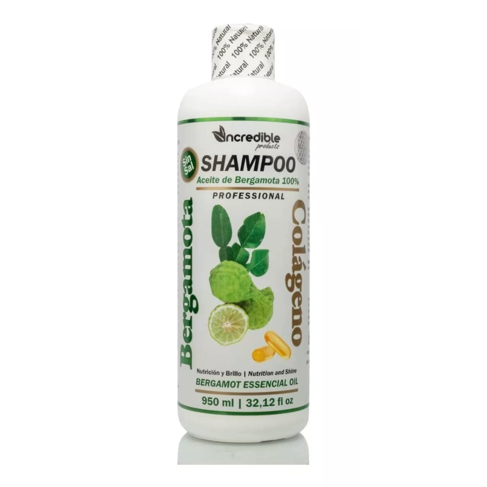 PCG Shampoo Col  geno y Bergamota 950ml NUTRITION & SHINE sin sal Beauty Experts6