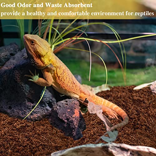 ZeeDix 4 Pack Coconut Fiber Substrate, 100% Organic Coconut Husk Coco Coir Brick Terrarium Bedding for Reptiles, Tortoise, Bearded Dragon, Leopard Gecko, Snake, Hermit Crabs, Frogs, Tarantula - color: 4pcs
