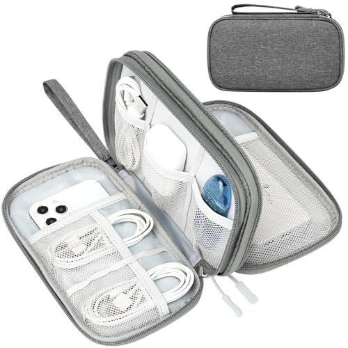FYY Electronic Organizer, Travel Tech Pouch Bag, Medium, Dark Grey - color: Dark Grey, size: 8.3 x 5 x 2.6 inches