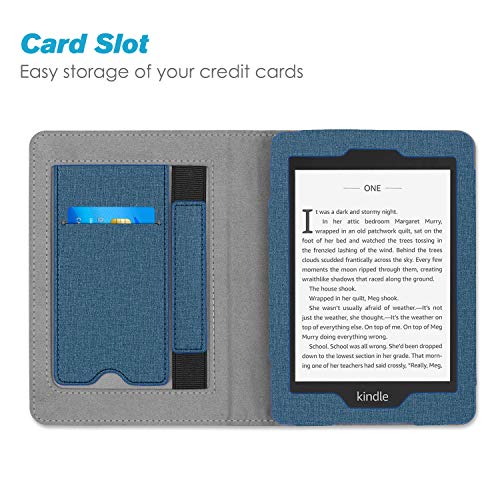 Fintie Stand Case for 6" Kindle Paperwhite 10th Gen 2018, Twilight Blue - color: Twilight Blue