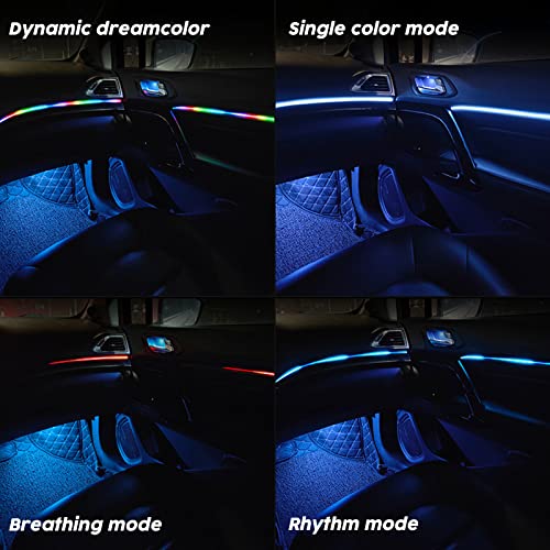 Car LED Strip Lights, Interior Car Ambient Lighting Dream Color