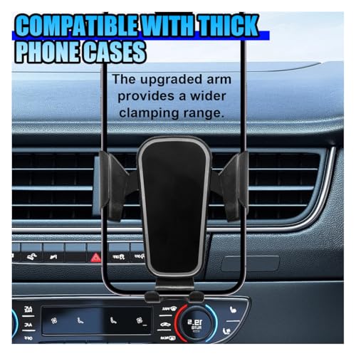 YoRise Car Phone Holder Mount for Air Vent, Universal 360° Rotation Auto Air Vent Cell Phone Holder with Wider Clamp & Metal Hook, Automobile Phones Stand Cradle for All Smartphones (Black)