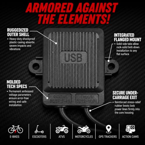 SPY SPOT XT60 E-Bike Charging Adapter 12-108V Input USB-A Output 5V/2.4A