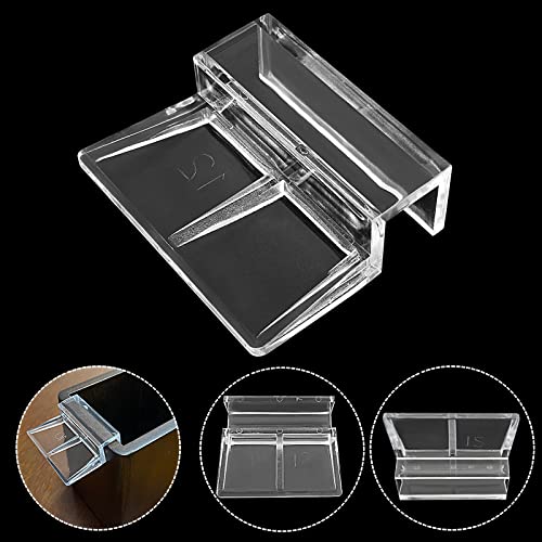 8 Pack Aquarium Lid Clips DIY Aquarium Lid Holder Clear Acrylic Fish Tank Support 12MM Aquarium Glass Holder(12MM) - size: 12MM