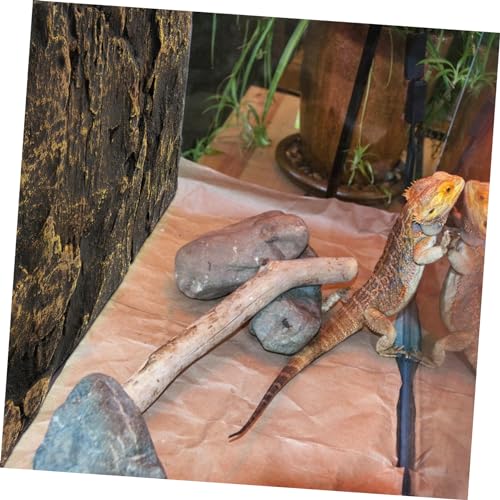 Kisangel Reptile Rock Background Board Decorative Panel for Turtle Tank Super Large Size Pu Material Fade-Resistant 3D Effect