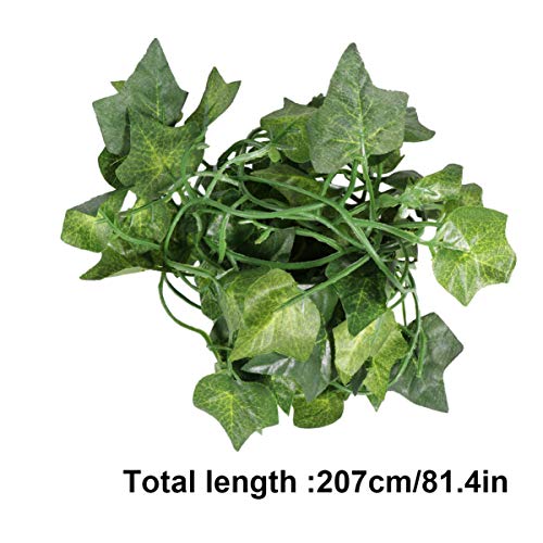 PRETYZOOM 8pcs Bendable Reptile Vines for PET Habitat Decor Artificial Climbing Plants Simulation Suction Cups for Terrariums and Tank Accessories