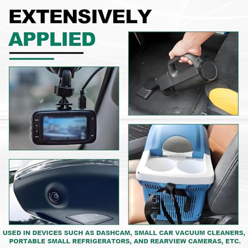 Automotive Universal Car Cigarette Lighter Splitter 1 to 2, 2-Socket 12V 24V Adapter with On/Off Switch, Fast Charging Power Charger Port for Car Vehicle