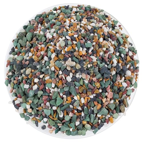 2LBS Horticultural Succulent Rocks Bonsai Mix Succulent Potting Mix Lava Rocks Cactus Soil Potting Mix Amendment - color: Mix Pebbles