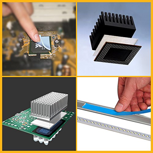 HPFIX Thermal Adhesive Tape 20mm by 25M, High Performance Thermally Conductive Tape Apply for Coolers, Heat Sink, LED Strips, Computer CPU, GPU, Easy to Apply & High Durability - size: 20mm x 25m