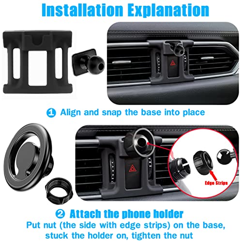 Car Phone Holder Air Vent Magsafe Mount for Mazda CX5 2017-2025