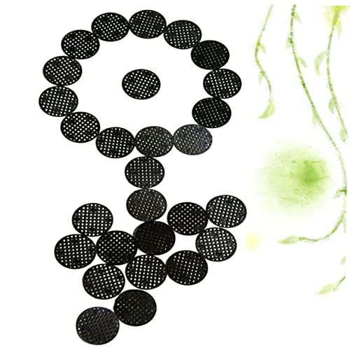 BESPORTBLE 100pcs Flower Pot Mesh Pad Diameter Anti-Corrosion Grid Mat for Breathable Bottom Drainage Net for Indoor and Outdoor Plant Growth