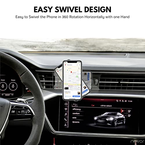 navor Universal Air Vent Magnetic Car Mount Holder in Black - Car Phone Holder Mount with Fast Swift-Snap Technology - Cell Phone Holder for Phones and Mini Tablets - Magnetic Phone Mount - 3 Pack - color: Black(3 Pack)