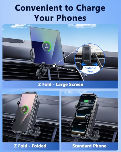 Z Fold 7 Car Mount, Car Vent Phone Holder for Foldable Phones