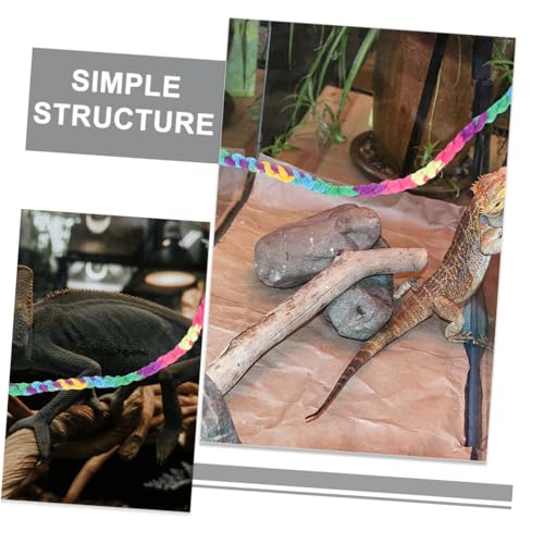 YARNOW 2pcs Crab Climbing Ropes Reptile Vines Habitat Toy for Lizards Geckos Snakes and Frogs Terrarium Aesthetics and Provides Exploration Fun