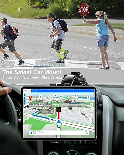 Z Fold Car Mount, Strong Suction Cup - [Foldable Phone Friendly] Tablet Holder for Car Dashboard Air Vent Stand, for Samasung Galaxy Fold 7 6 5 4 3 2, Tabs, Google Pixel 9 Pro, S26, iPad, iPhone 17