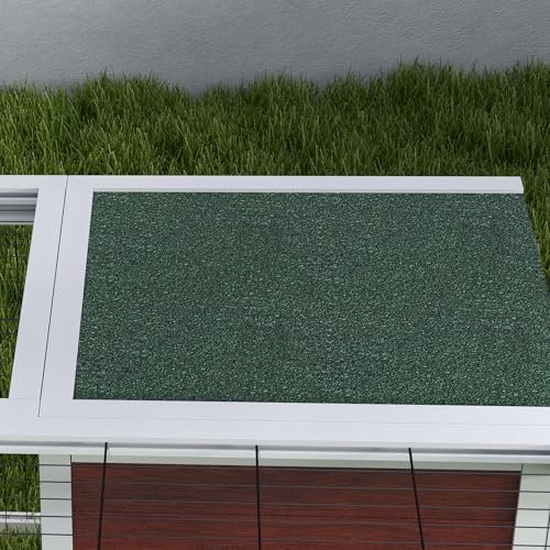 PawHut 59" Outdoor Rabbit Hutch Playpen, Wooden Tortoise House Habitat, Bunny Cage with Run and Enclosed Cover, for Rabbits, Chickens, Ducks, Indoor, Dark Brown