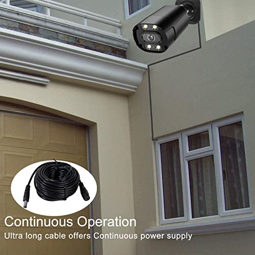 DC 12V CCTV Power Extension Cable 2.1x5.5mm, 15 Meters-50FT - size: 15 meters (50 ft)