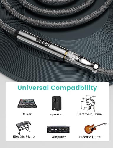 EMK 1/4" to 3.5mm Extension Cord for Headphone Guitar Amp 3Ft - size: 3 Feet, style: 1/4 inch Extension Cable