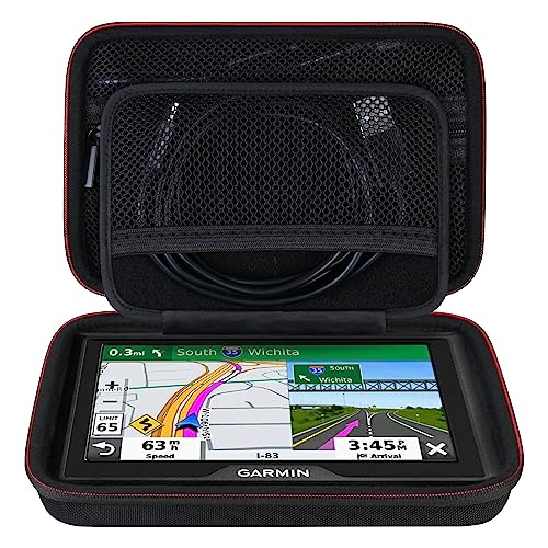 Elonbo GPS Carrying Case for 5-5.5 Inch Garmin GPS Navigator, Black-5 Inch - color: Black-5 Inch