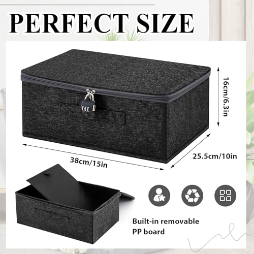Briwooody Discreet Lockable Toy Bag,Black,15 X 10 X 6.3 In - color: Black, size: 15 x 10 x 6.3 Inch