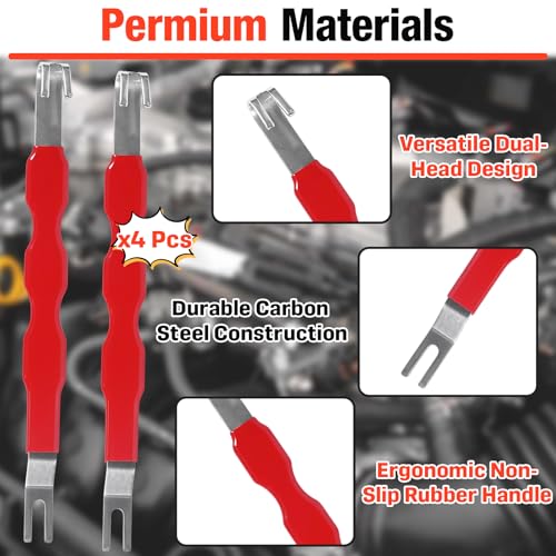 4 Pcs Automotive Electrical Terminal Connector Separator Removal Tool