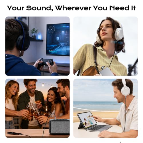 540° Rotating USB C to 3.5mm AUX Cable for Car 3.3FT, Type C to Audio Cable